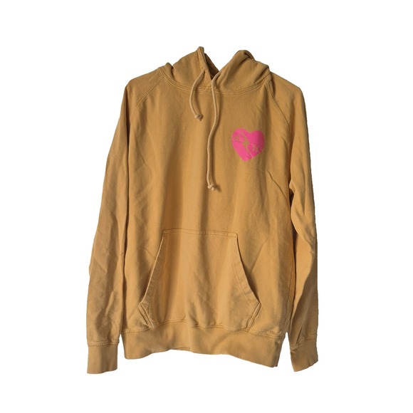 Ascot And Hart Tops - Ascot and Hart Hoodie Womens Medium‎ Yellow Kangaroo Pockets Outdoor Hiking